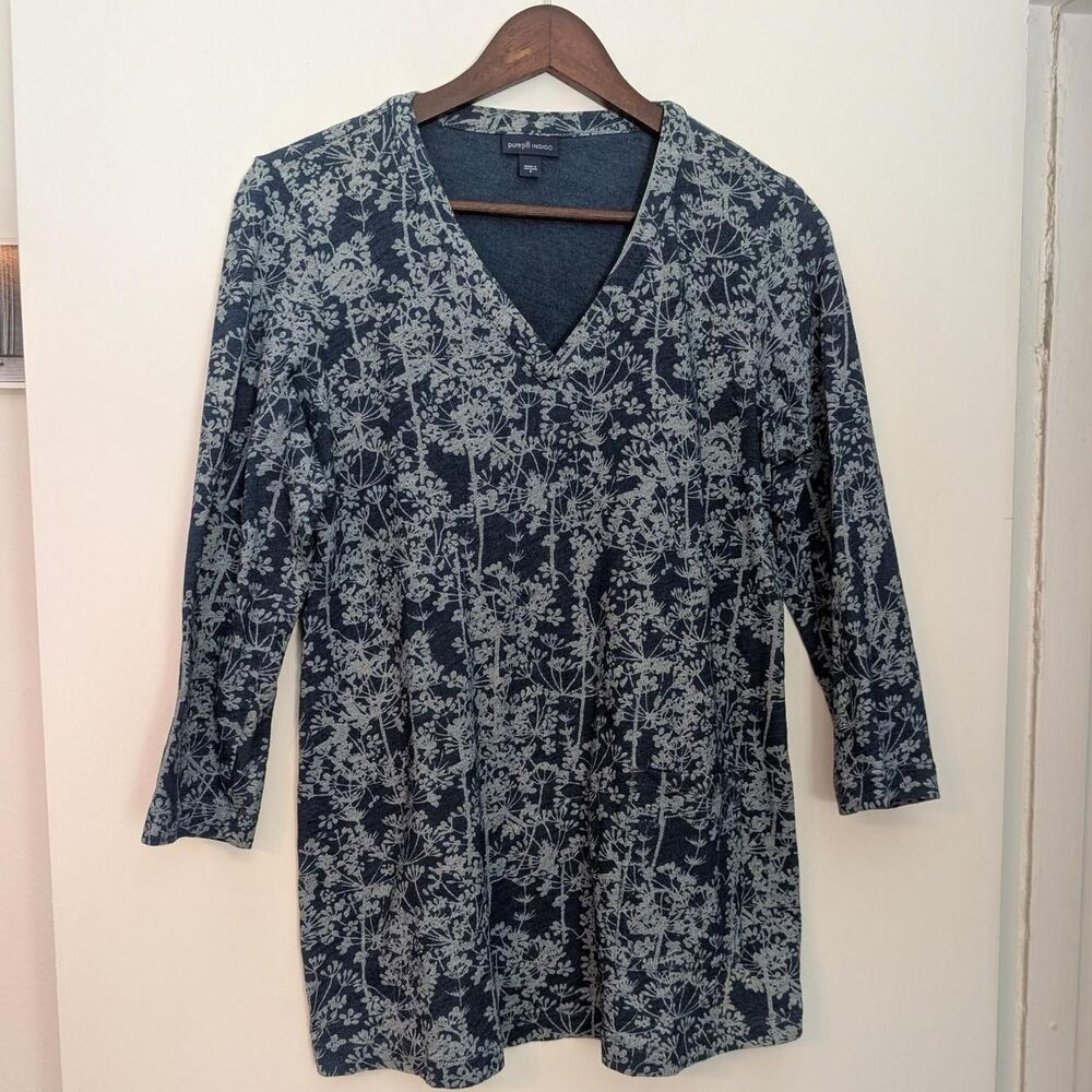 Pure Jill Indigo Women's Blue and Navy Blouse